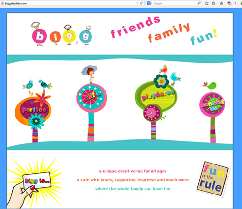 Bigg Playdate website